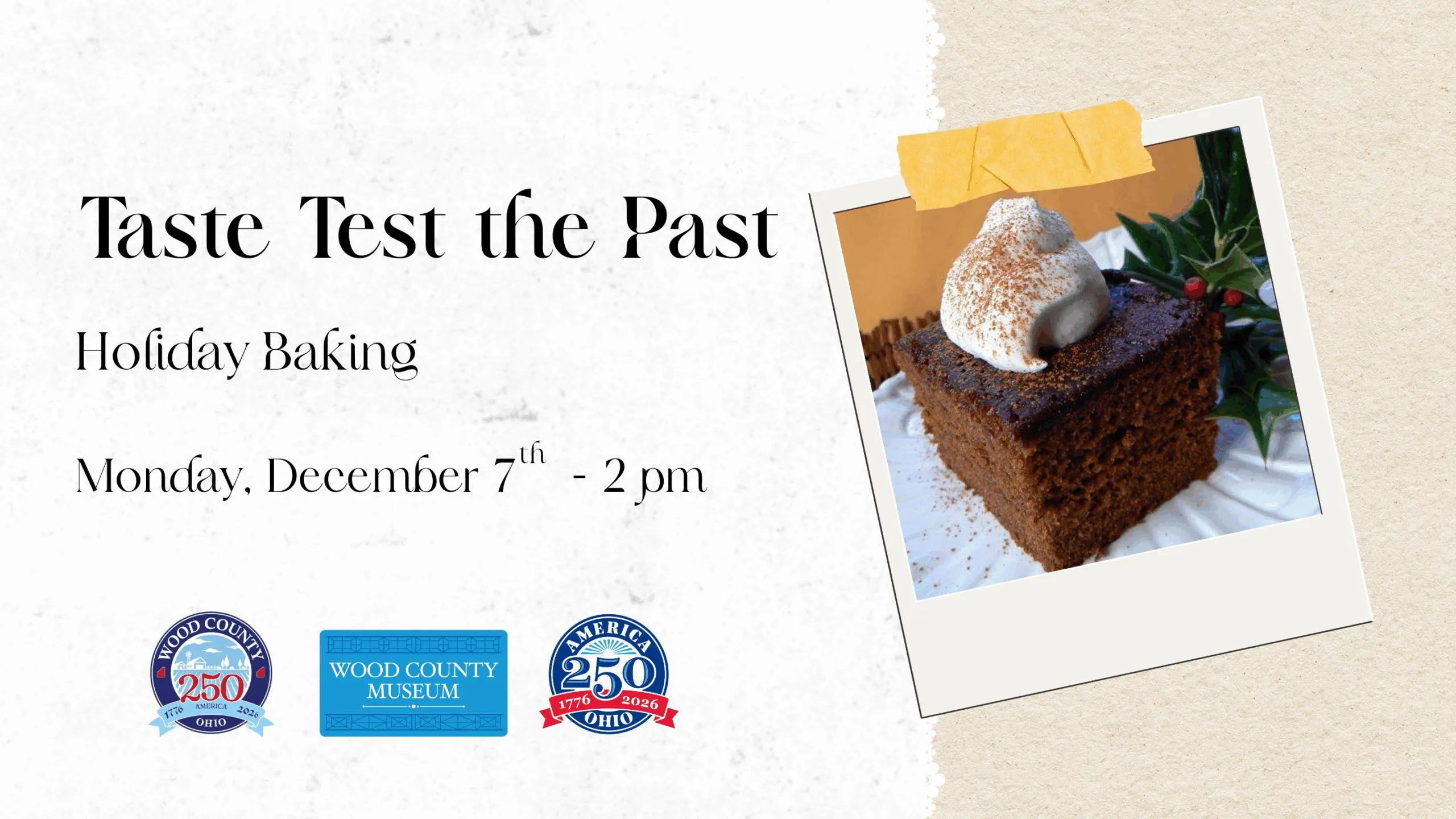 Taste Test the Past: Holiday Baking