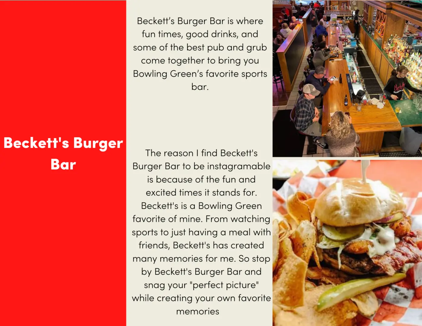 Instagramable Tour: Beckett’s Burger Bar
