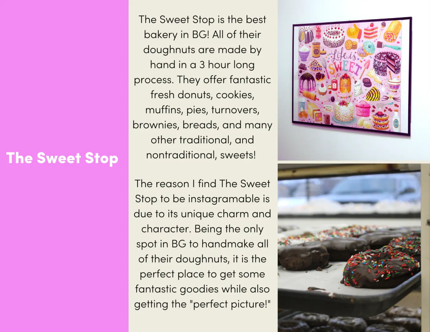 Instagramable Tour: The Sweet Stop