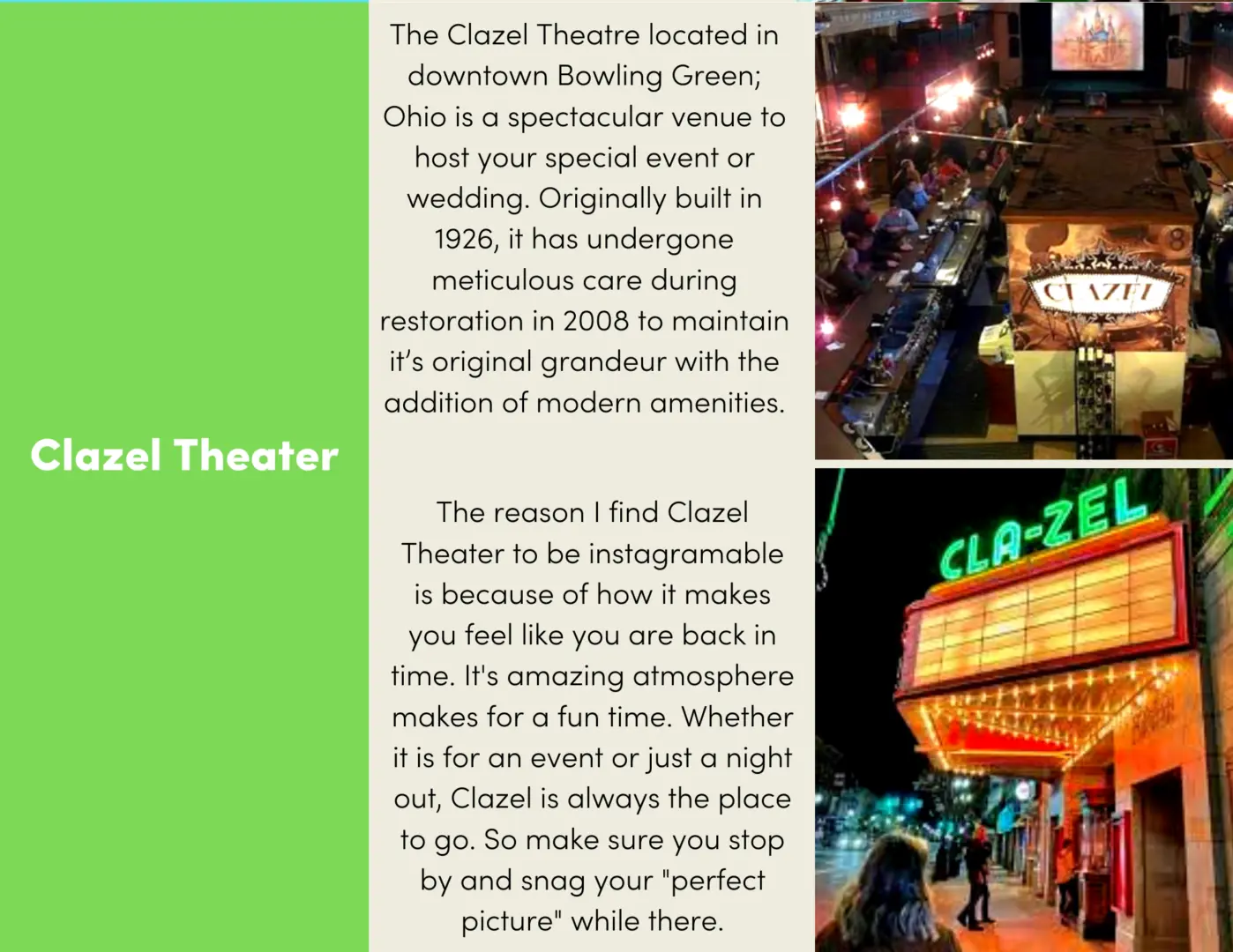 Instagramable Tour: Clazel Theater